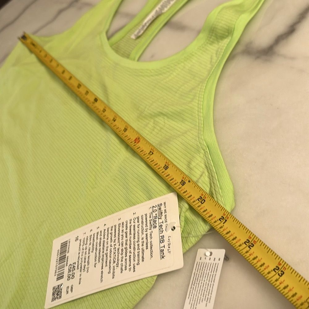Lululemon Swiftly Tech Racerback 2.0 Race Length size 16 NWT Neo Mint - Picture 5 of 6